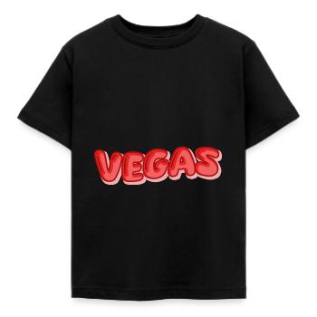 Urlaub Vegas - Kinder T-Shirt - Schwarz - Vorne - AI Model Kid Female (0cm)