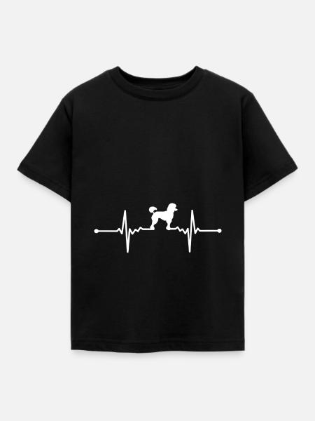 Pudel - Pudel - Kinder T-Shirt - Schwarz