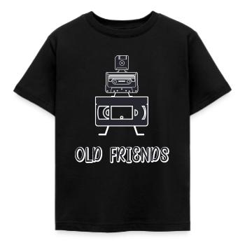De vieux amis - T-shirt Enfant - noir - Devant - AI Model Kid Female (0cm)