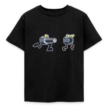 Schrauber - Kinder T-Shirt - Schwarz - Vorne - AI Model Kid Female (0cm)