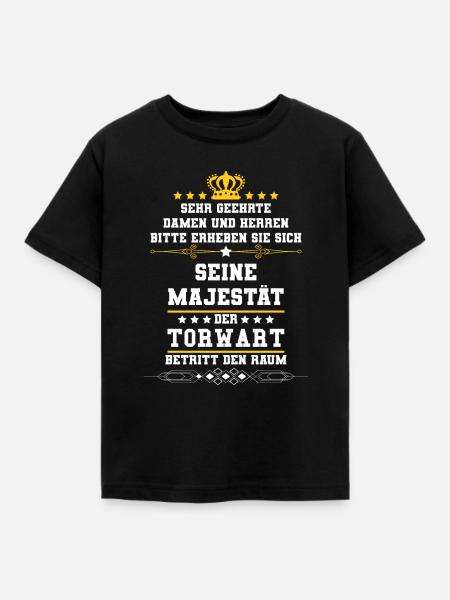 Torwart - Kinder T-Shirt - Schwarz