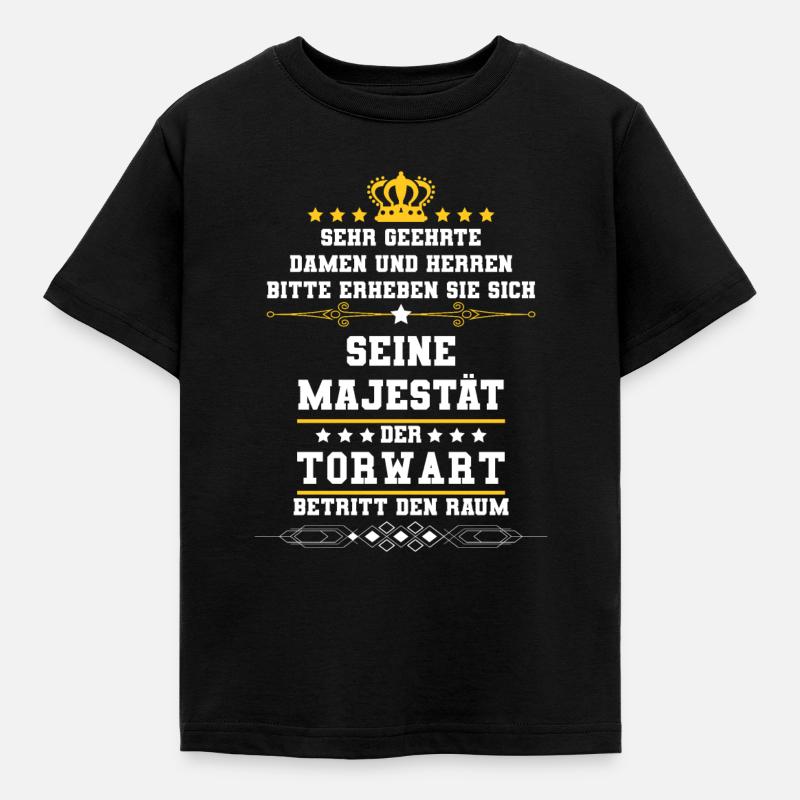 Torwart - Kinder T-Shirt - Schwarz