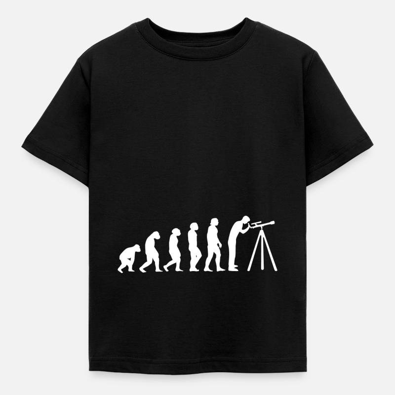 Astronomie Evolution - Kinder T-Shirt - Schwarz