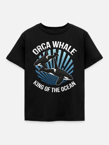 Orca - Kinder T-Shirt - Schwarz