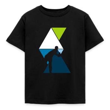 Lanceur de baseball - T-shirt Enfant - noir - Devant - AI Model Kid Female (0cm)