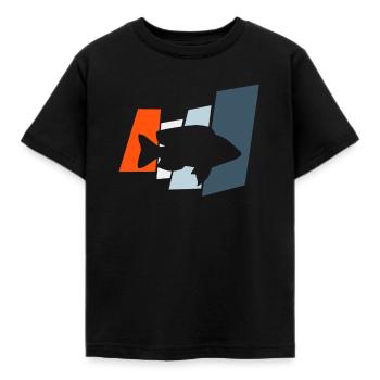 Fischer Fisch - Kinder T-Shirt - Schwarz - Vorne - AI Model Kid Female (0cm)