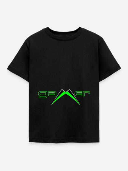 Gamer - Kinder T-Shirt - Schwarz