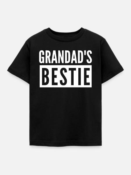 OPA'S BESTIE - Kinder T-Shirt - Schwarz