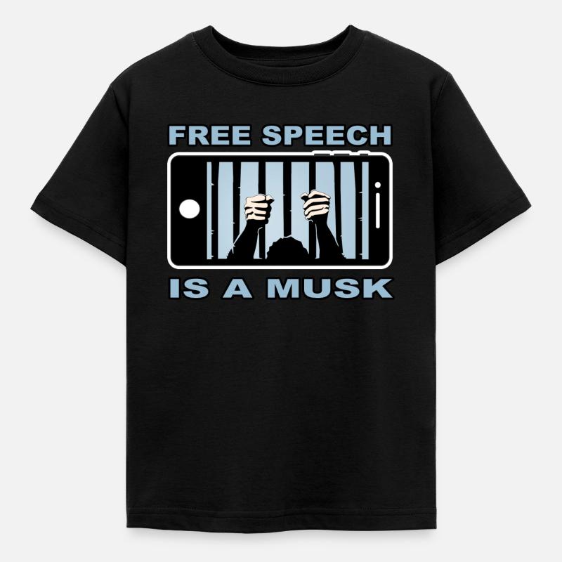 Liberté d'expression - T-shirt Enfant - noir