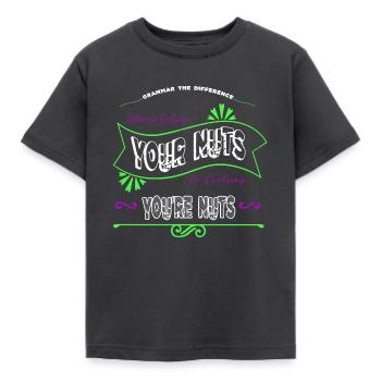 jokes creativewriting blogger cool awesome - Kids' T-Shirt - dark grey - Front - AI Model Kid Female (0cm)