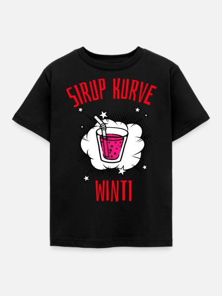 SYRUP curve - Kids' T-Shirt - black