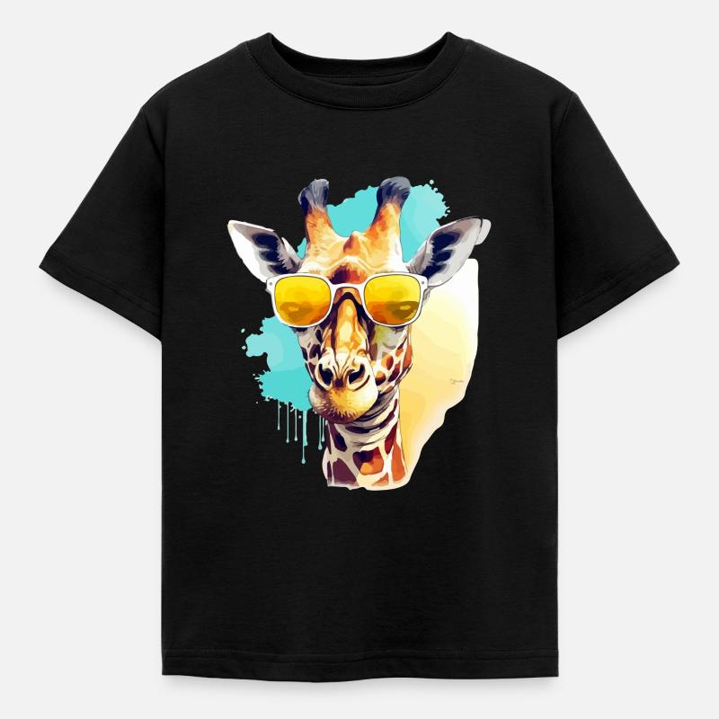 Mani la girafe - T-shirt Enfant - noir