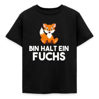 Bin Halt Ein Fuchs - Kinder T-Shirt - Schwarz - Vorne - AI Model Kid Female (0cm)