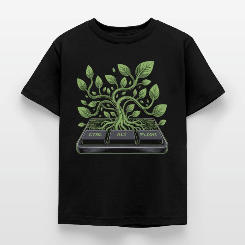 ctrl alt plant Garten Design Kinder T-Shirt