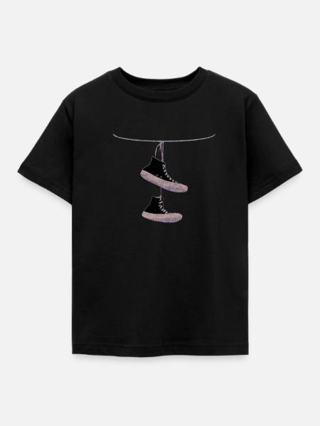 Sneaker - Kinder T-Shirt - Schwarz