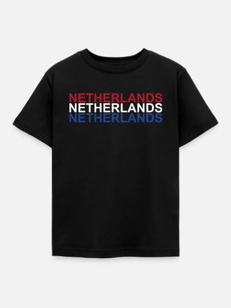 Holland - Kinder T-Shirt - Schwarz