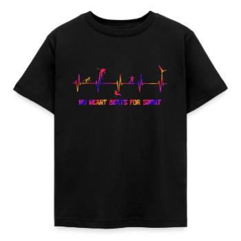 Rythme cardiaque - T-shirt Enfant - noir - Devant - AI Model Kid Female (0cm)