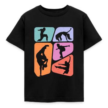Breakdance Breakdancer Enfants Filles Breakdance - T-shirt Enfant - noir - Devant - AI Model Kid Female (0cm)