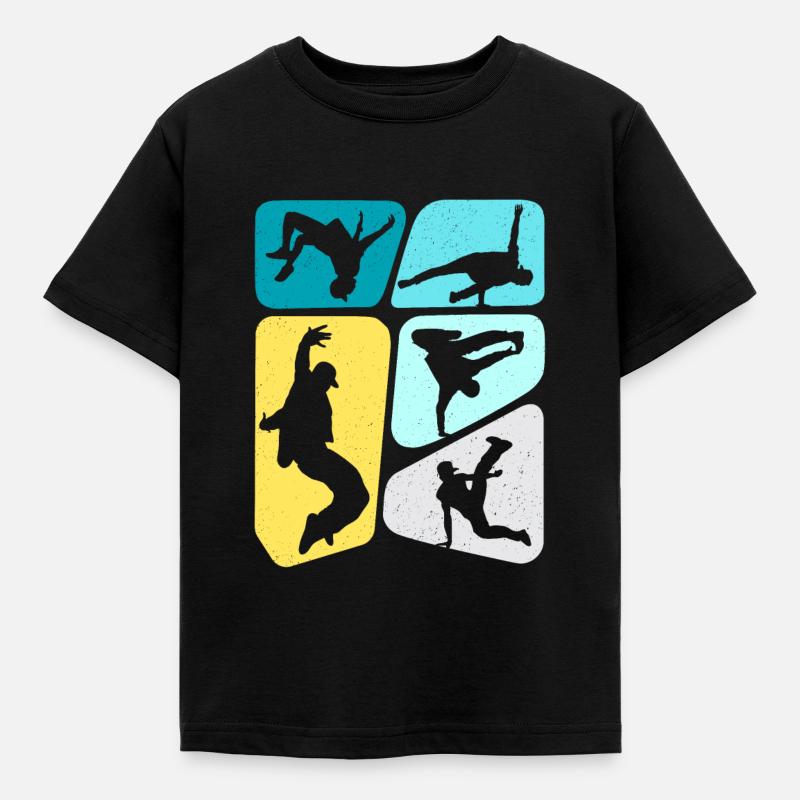 Breakdance Breakdancer Enfants Garçons Breakdance - T-shirt Enfant - noir