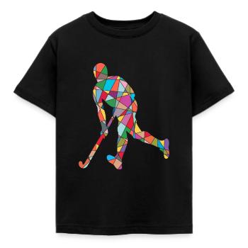 Hockey sur gazon Joueurs de hockey Enfants Hockey Garçons - T-shirt Enfant - noir - Devant - AI Model Kid Female (0cm)
