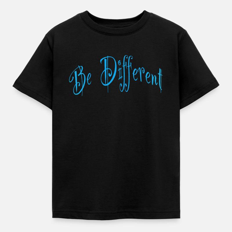 Be different or different - Kids' T-Shirt - black