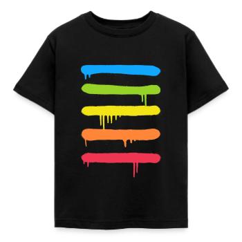 Trendy Cool Graffiti Tag Lines - T-shirt Enfant - noir - Devant - AI Model Kid Female (0cm)