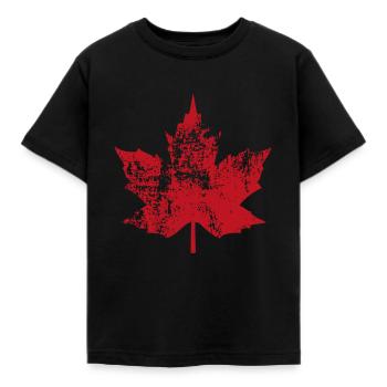 Maple - Kids' T-Shirt - black - Front - AI Model Kid Female (0cm)