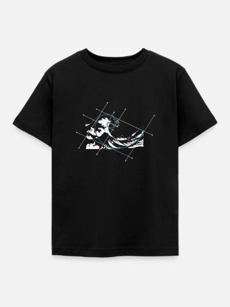 Fibonacci Goldener Schnitt T-Shirt Geschenk - Kinder T-Shirt - Schwarz