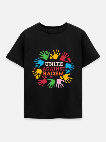 Antirassismus - Kinder T-Shirt - Schwarz