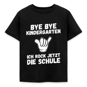 Bye Bye Kindergarten Ich Rock Jetzt die Schule - Kinder T-Shirt - Schwarz - Vorne - AI Model Kid Female (0cm)