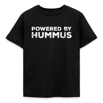 ALIMENTÉ PAR HUMMUS - T-shirt Enfant - noir - Devant - AI Model Kid Female (0cm)