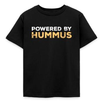 ALIMENTÉ PAR HUMMUS - T-shirt Enfant - noir - Devant - AI Model Kid Female (0cm)