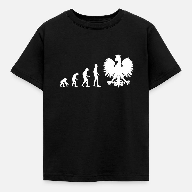 Pologne Polska I Love Evolution - T-shirt Enfant - noir