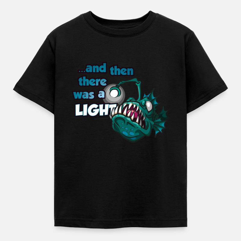 Frogfish Lantern Angler Deep Sea Dicton Comic - T-shirt Enfant - noir