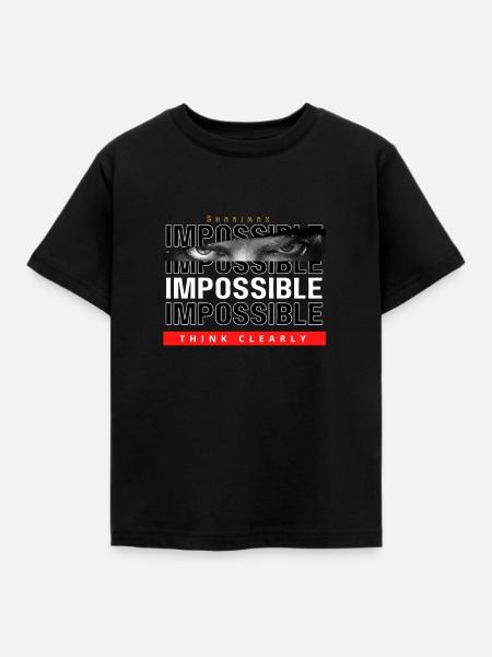 Shanimax Impossible - Kinder T-Shirt - Schwarz
