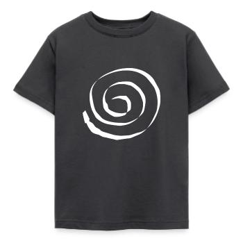 spiral - Kids' T-Shirt - dark grey - Front - AI Model Kid Female (0cm)