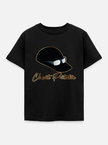 Climate Protection - Kinder T-Shirt - Schwarz
