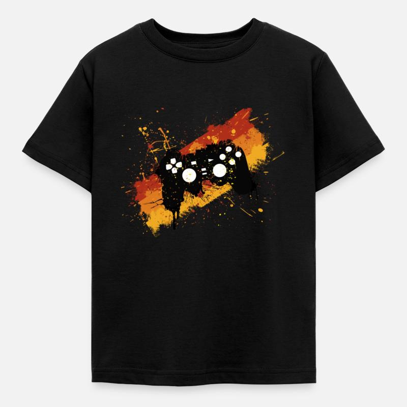 Controller Graffiti Gamer - Kids' T-Shirt - black