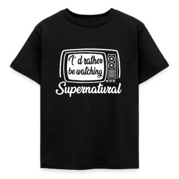 REGARDER SUPERNATURAL, CADEAU - T-shirt Enfant - noir - Devant - AI Model Kid Female (0cm)