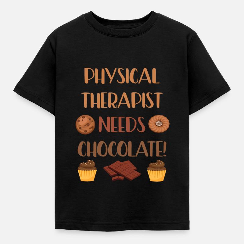 Physiotherapy physio physiotherapist gift - Kids' T-Shirt - black