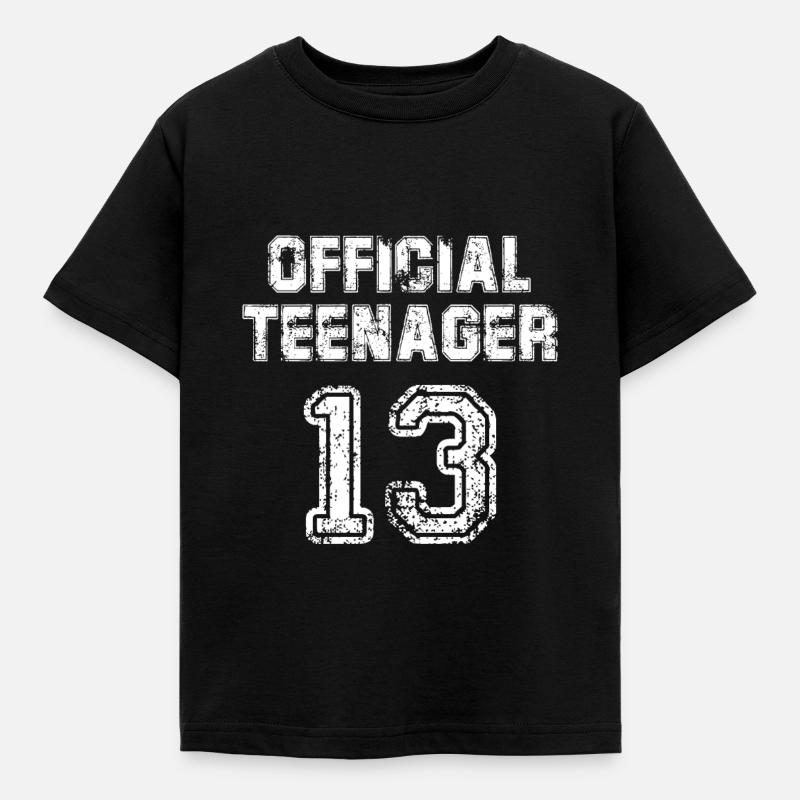 13. Geburtstag Geschenk - Kinder T-Shirt - Schwarz