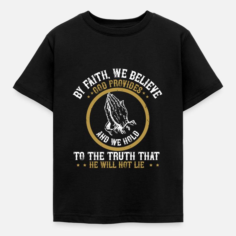 Christlich - Kinder T-Shirt - Schwarz