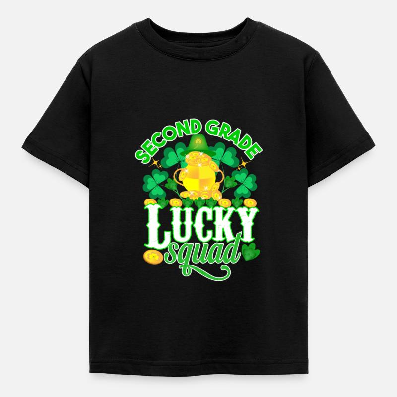 St Paddys St Patricksday St Patrick Day - Kinder T-Shirt - Schwarz