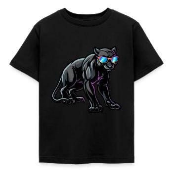 Panter Sejt Dyr - Børne-T-shirt - sort - Foran - AI Model Kid Female (0cm)