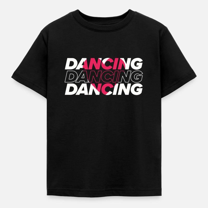 Dancing school dancer dancing dance dancer - Kids' T-Shirt - black