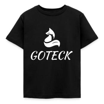 Das weiße Logo - Kinder T-Shirt - Schwarz - Vorne - AI Model Kid Female (0cm)