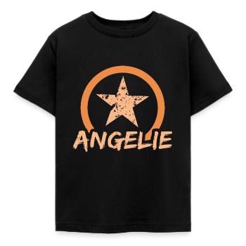 Angelie comme prénom - T-shirt Enfant - noir - Devant - AI Model Kid Female (0cm)