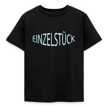 single copy - Kids' T-Shirt - black - Front - AI Model Kid Female (0cm)