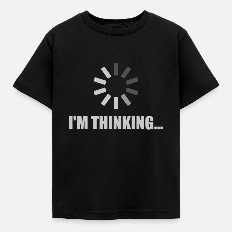 I'm Thinking - Loading Symbol - Kinder T-Shirt - Schwarz