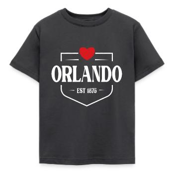 Orlando Florida - Kinder T-Shirt - Dunkelgrau - Vorne - AI Model Kid Female (0cm)